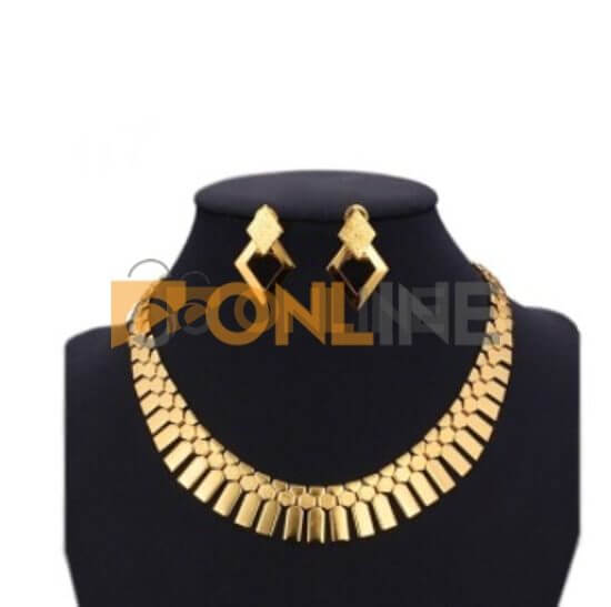 Collier femme assorti de boucles d'oreilles – Image 2