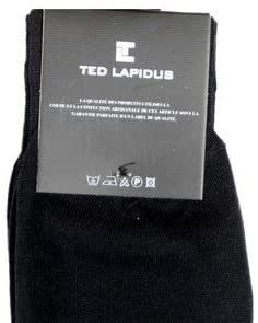Ted Lapidus Chaussettes en Fil d'Ecosse Noir - Variété de coloris unis au choix – Image 2