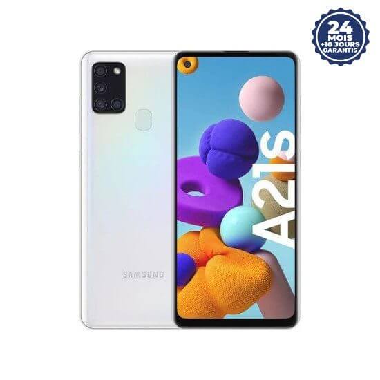 SAMSUNG GALAXY A21S - Smartphone - 6.5 pouces - 128Go/4Go - 48MP+8MP+2MP+2MP/13MP - 5000mah - Garantie 24 mois