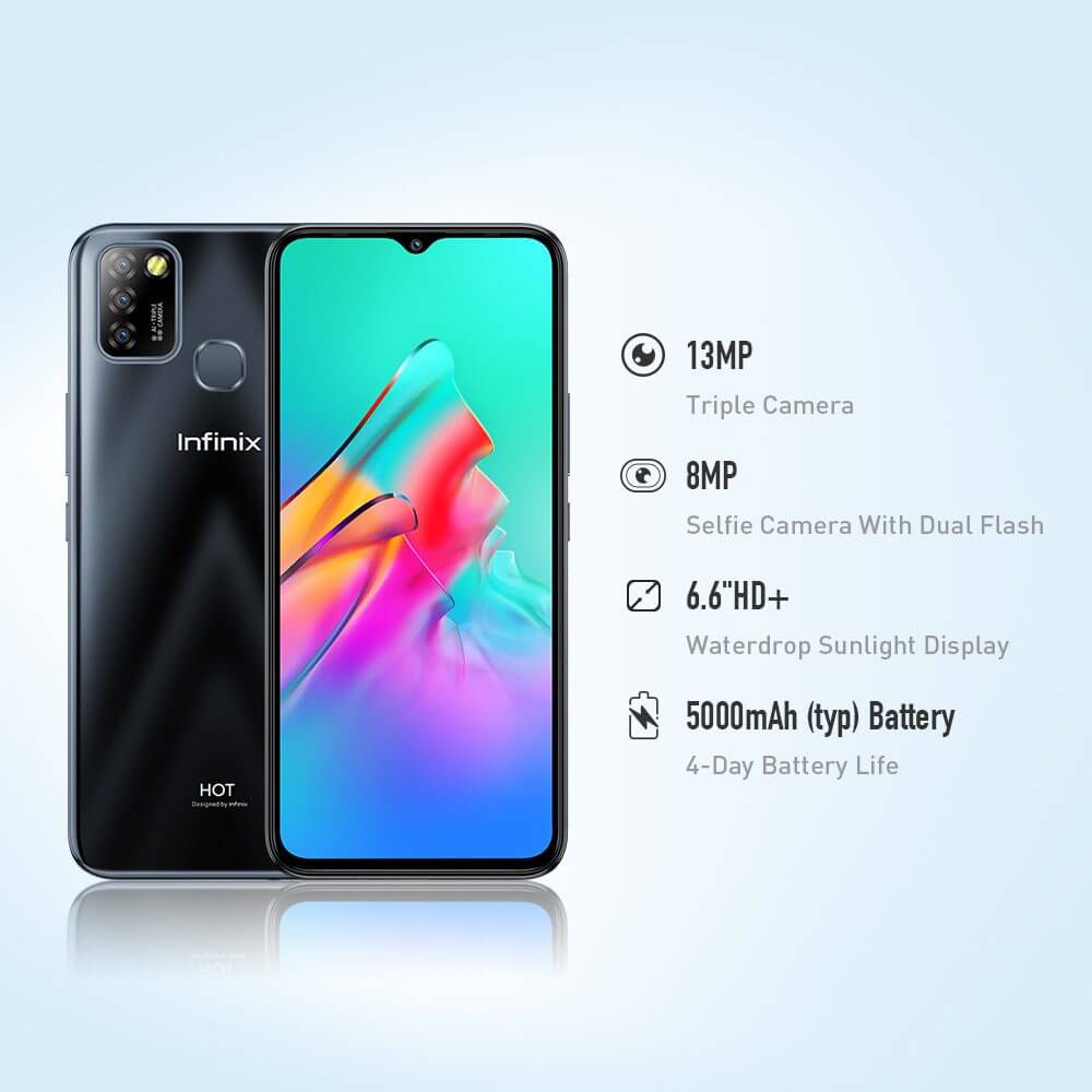 Infinix Hot 10 Lite - 32 Go/ 2 Go - Photo 13 Mp - Ecran 6.6″- 4G - Garantie 12Mois – Image 3