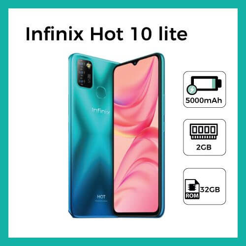 Infinix Hot 10 Lite - 32 Go/ 2 Go - Photo 13 Mp - Ecran 6.6″- 4G - Garantie 12Mois – Image 2