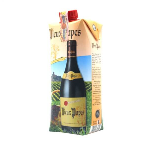 VIN ROUGE VIEUX PAPE BRIQUE-75CL-11% Alc