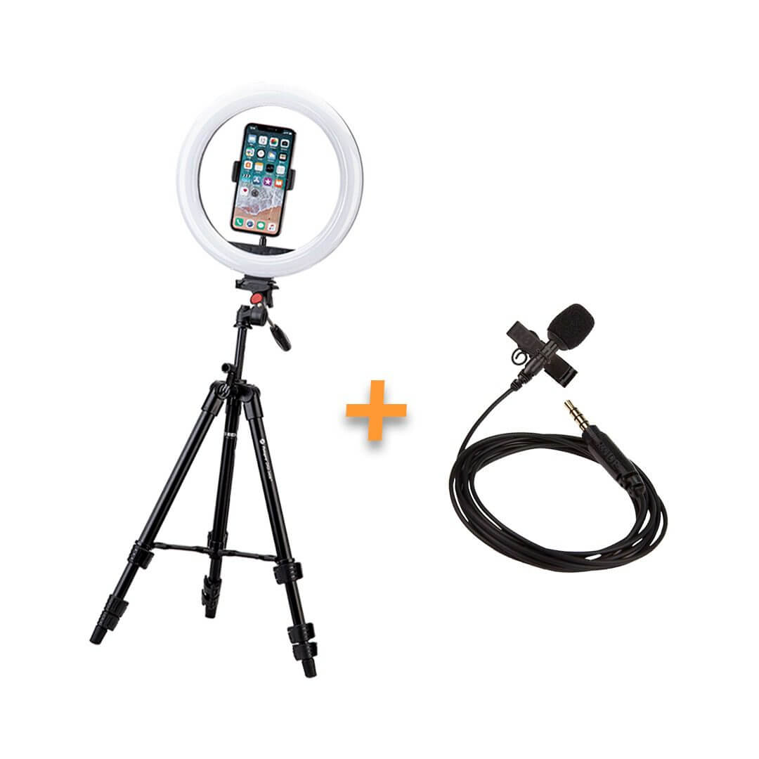 PACK Ring Light LED - 12" + Micrco Cravate 1.5m