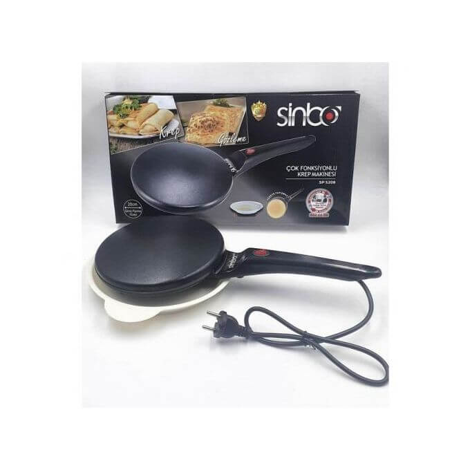 Machine à crêpes Sinbo - Antiadhésive - 20 cm - 650W - AC230V - 50Hz - Garantie 6 Mois