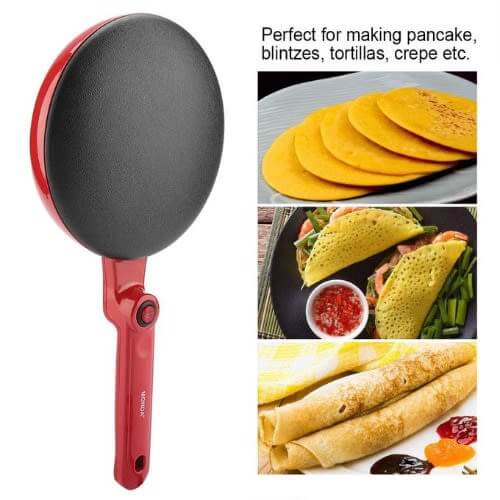 Machine à crêpes Sinbo - Antiadhésive - 20 cm - 650W - AC230V - 50Hz - Garantie 6 Mois – Image 3