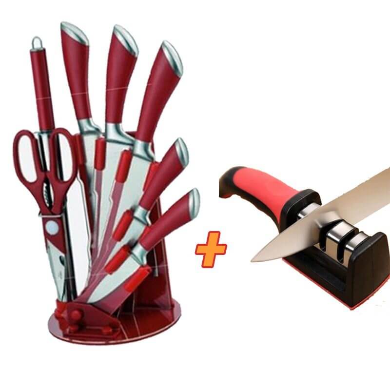 Pack Set de couteaux Royal Swiss + Aiguiseur de Couteaux