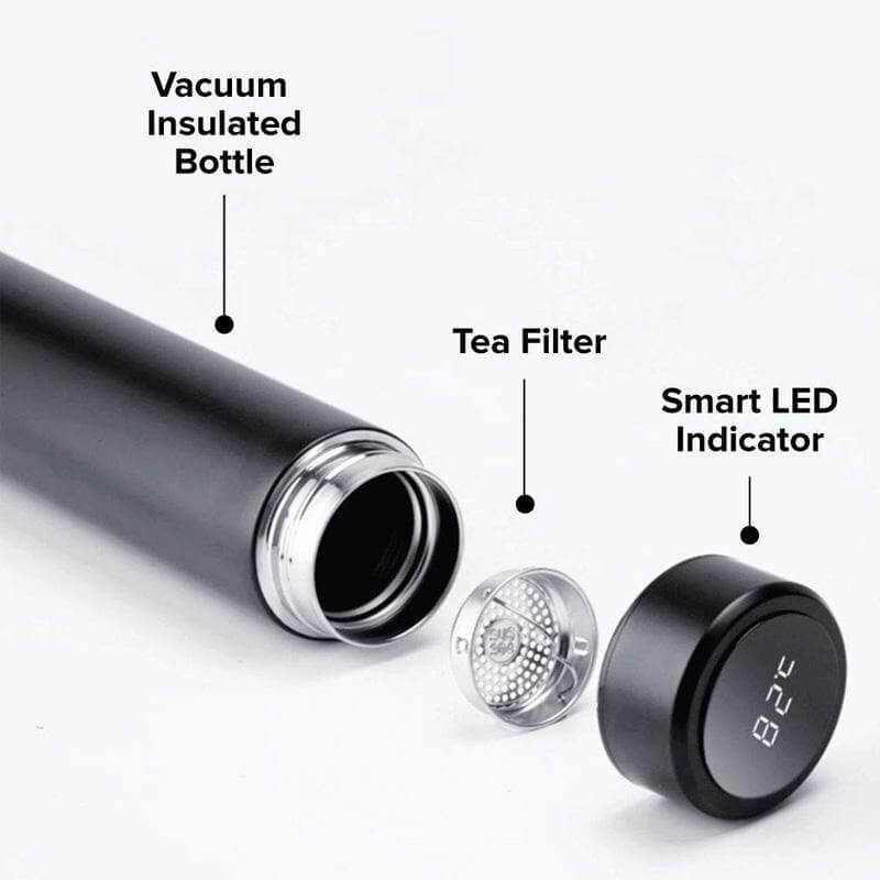Thermos isotherme intelligent avec écran LED tactile - en acier inoxydable – Image 4