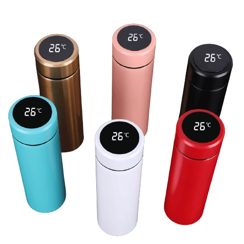 Thermos isotherme intelligent avec écran LED tactile - en acier inoxydable