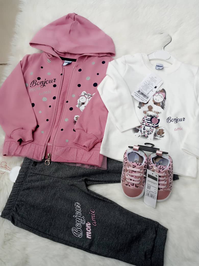 Ensemble Petite Fille - Jogging + Tennis - 6 à 12 mois