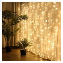 Rideaux lumineux flash - 96 led Blanc Chaud - 3X1.5 mètres- 6W