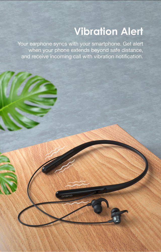 Kit Bluetooth ORAIMO OEB E75D - Necklace 3 Lite Neckband - Wireless Earphone Bluetooth Headset - 13 mois garantie – Image 2