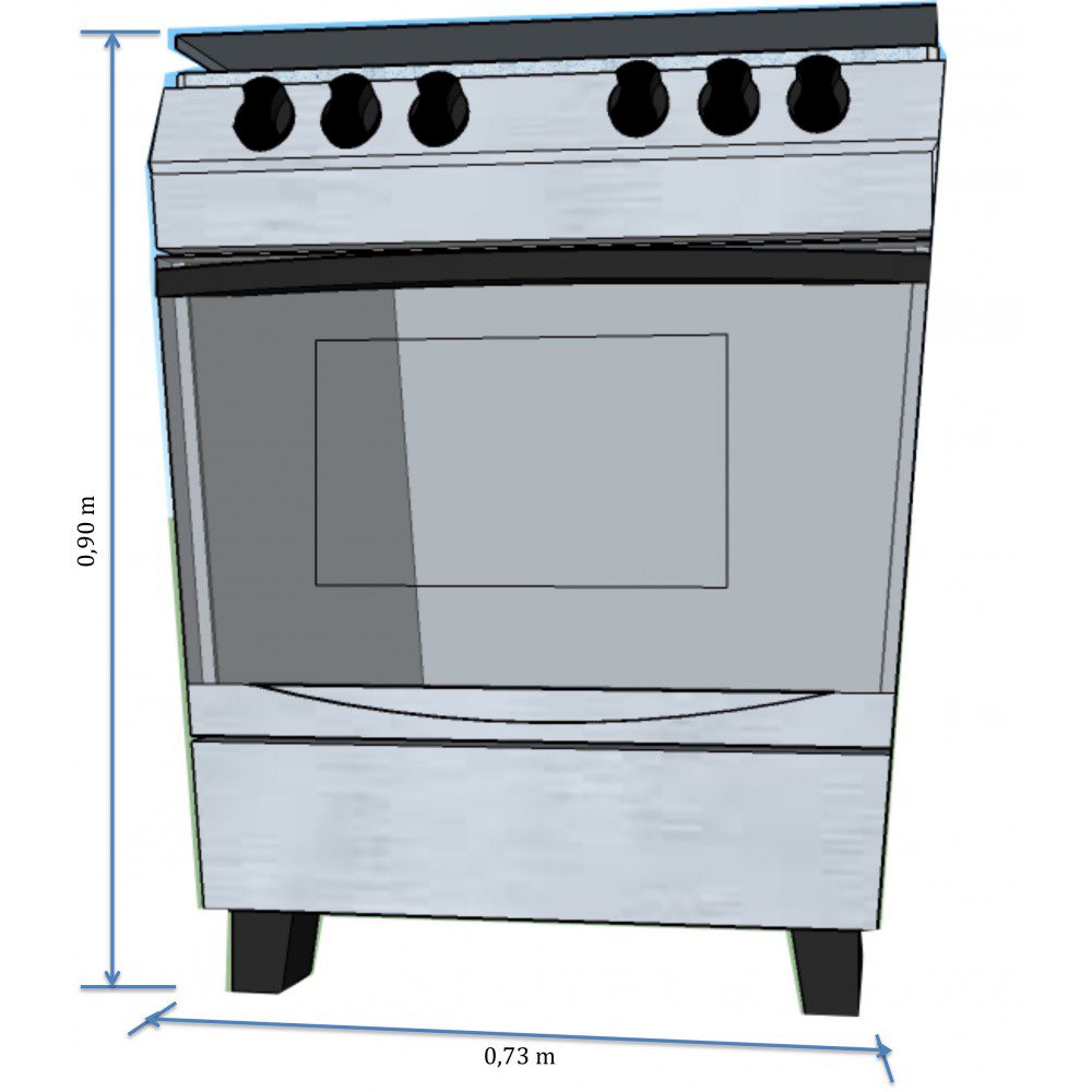 Cuisinière à Gaz MEGALUX - 73X55 - 5 Foyers - HERA PLUS - Garantie: 12 mois – Image 3