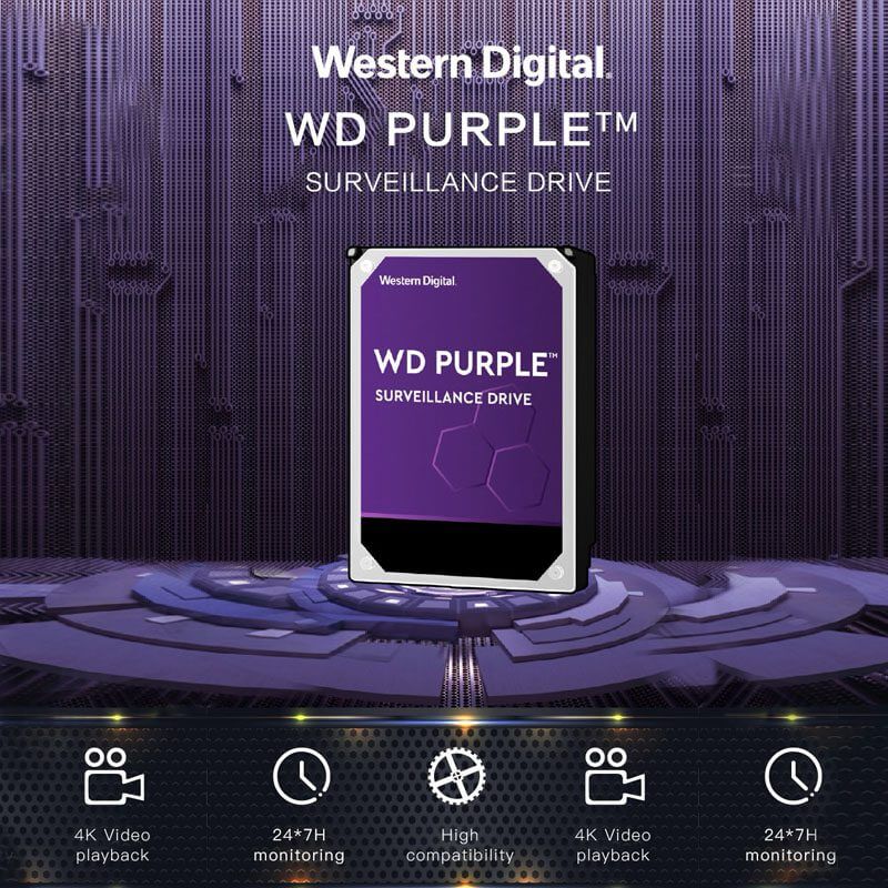 Disque dur interne HDD 2 To Western Digital Purple Vidéo Surveillance 6Gb/s – Image 5