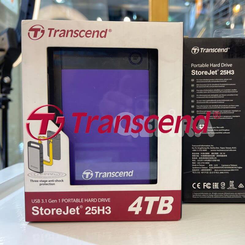 Disque dur Externe Transcend StoreJet 25M3 - 4To HDD - USB 3.0 - antichoc intégré – Image 7