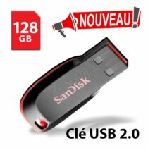Clé USB 2.0 128 GB SanDisk Cruzer Blade