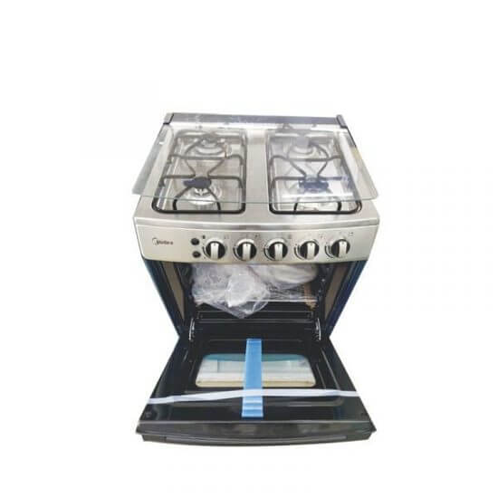 Cuisinière à gaz - 4 foyers - MIDEA - MD688 - 60*60 - Gris - Garantie 3 mois – Image 2