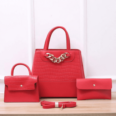 Sac à main - 3 en 1 - Croco - Femme - Collection