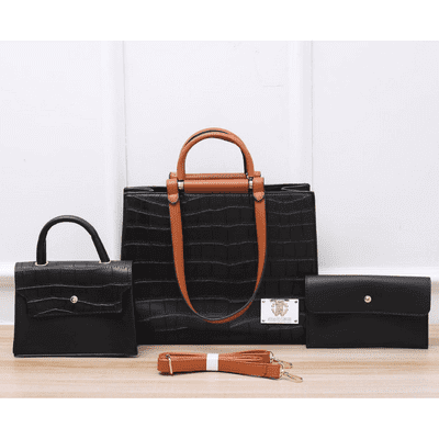 Sac à main - Croco - 3 en 1 - Femme - Générique - Collection