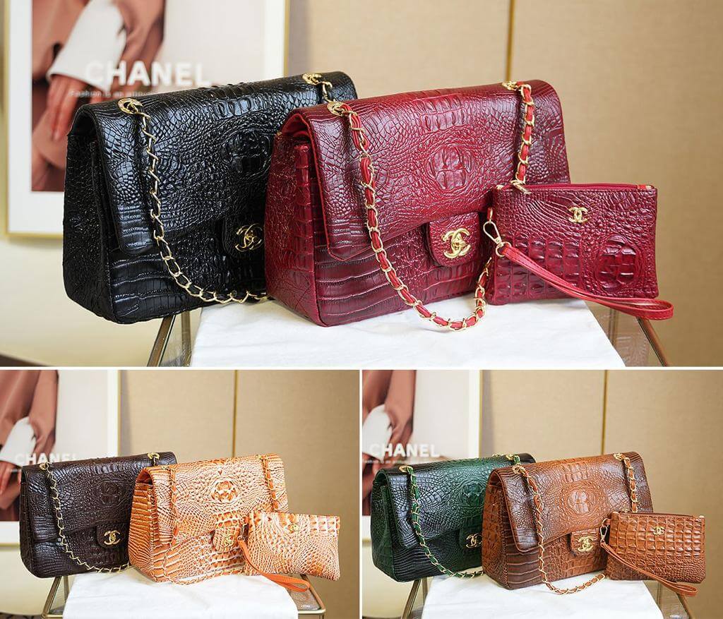 Sac à Main Croco COCO CHANEL 2 en 1 – Générique – Collection – Image 2
