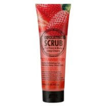 gommage exfoliant à la fraise visage et corps