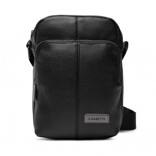 Petite sacoche - Lanetti - Noir -Homme - MDN