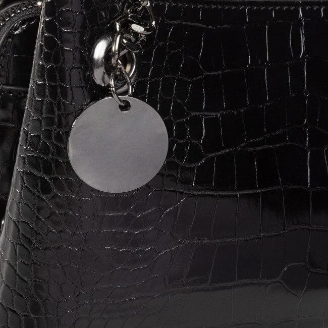 Petit sac à main - Croco - Jenny fairy - Noir - Femme - MDN – Image 2