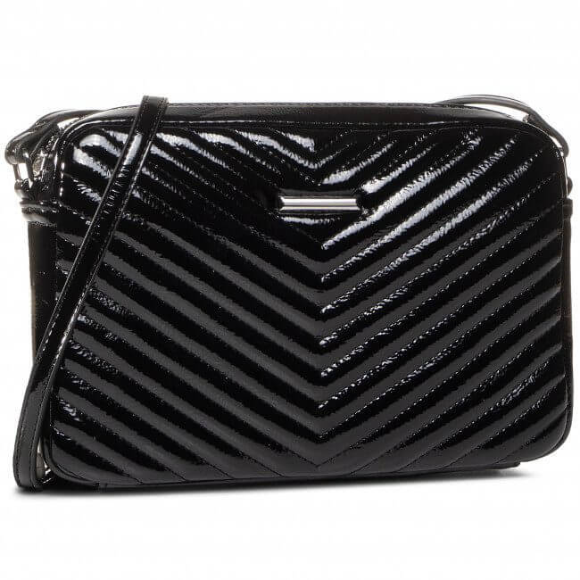 Petit sac bandoulière - Jenny Fairy -Matelassé - Femme - Noir - MDN