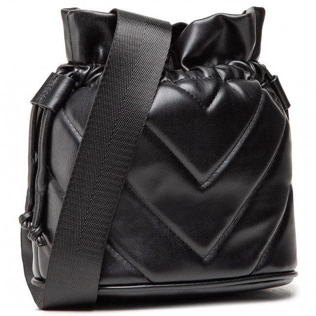 Petit sac bandoulière - Jenny Fairy - Femme - Noir- Matelassé - MDN