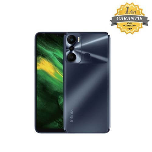 Infinix Hot 20i - 4G LTE - 6.6" - 64Go / 2 Go Ram + 2Go de Ram fusion - 13MP/8MP - 5000mAh - Noir - 12 mois de garantie – Image 2