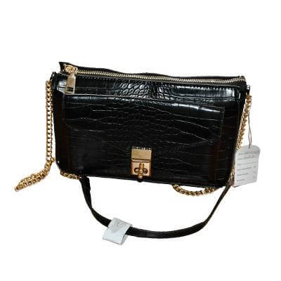 Petit sac à main - Jenny Fairy - Croco -Noir - Femme - MDN