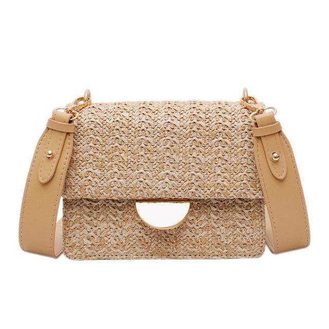 Petit sac bandoulière en paille- Jenny Fairy - Femme - Beige - MDN