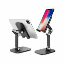 Support de Téléphone et Tablette - Compatibilité multi-tailles - Noir & Blanc