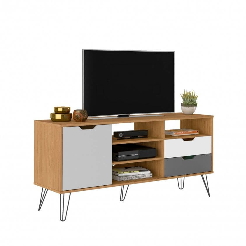 Meuble TV 75" - ESTOCOLMO/OAK- (Crédit)