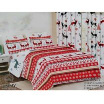 Draps de Lit 3 Places - Ensemble 2 Draps + 2 Taies + 2 Rideaux
