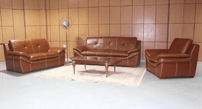 Meuble de salon S-DAKAR003/6P - 6 Places - Marron - Garantie 3 ans - (Crédit)