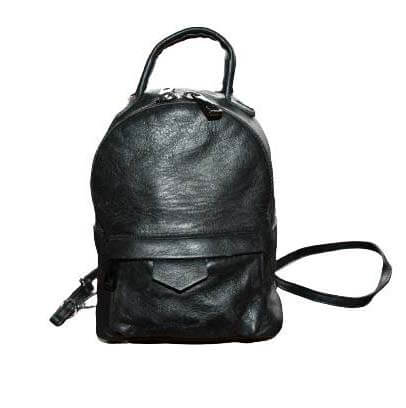 Sac à dos tendance - Jenny Fairy - Cuir Métallisé - Femme - Noir - MDN