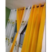 Rideaux Décoratifs - Ensemble 4 pièces - 2 Tissus Lourds + 2 Voilages