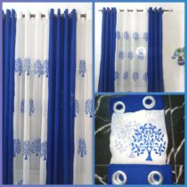Rideaux Décoratifs - Ensemble 4 pièces - 2 Tissus Lourds + 2 Voilages