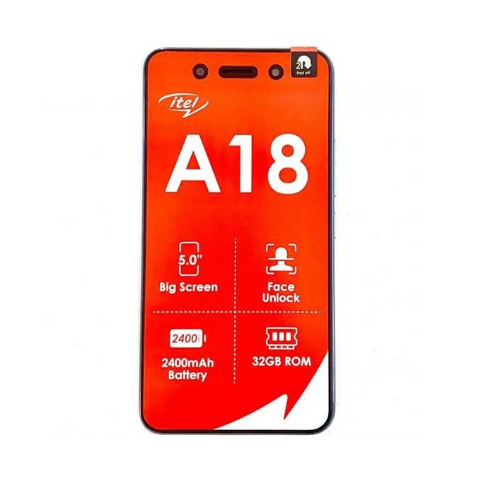 Itel A18 32/1Go RAM - 6.6" - 2MP - Dual SIM - 2400 mAh - 12 mois de garantie – Image 3