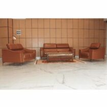 Meuble de salon 6 Places - S-CLAUDIA/6P - Marron - Garantie 3 ans - (Crédit)