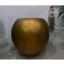 Vase en Boule Doré pour décoration Florale
