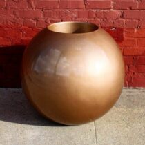Cache-Pot de Fleur en Sphère - Cuivre