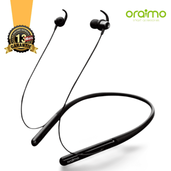 Kit Bluetooth ORAIMO OEB E75D - Necklace 3 Lite Neckband - Wireless Earphone Bluetooth Headset - 13 mois garantie