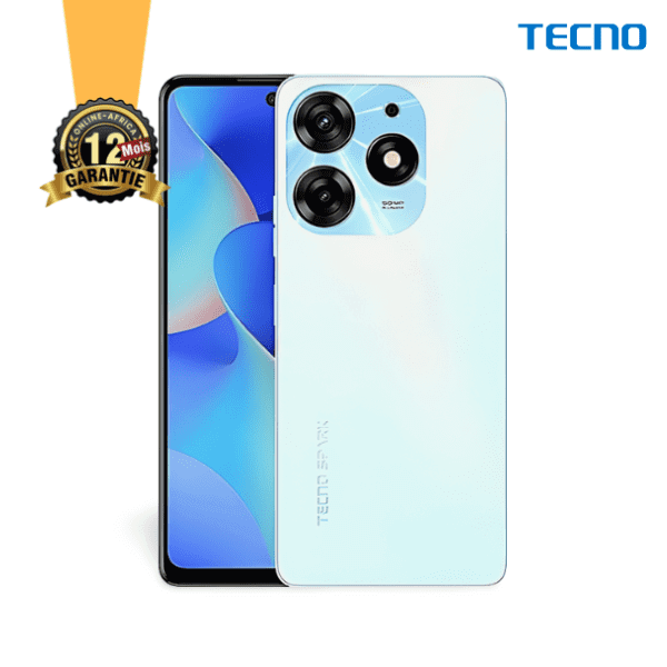 Tecno Spark 10 (Ki5q) - 128+8Go RAM - 6.56" - 50+2+2MP - 5000mAh - Garantie 12 Mois