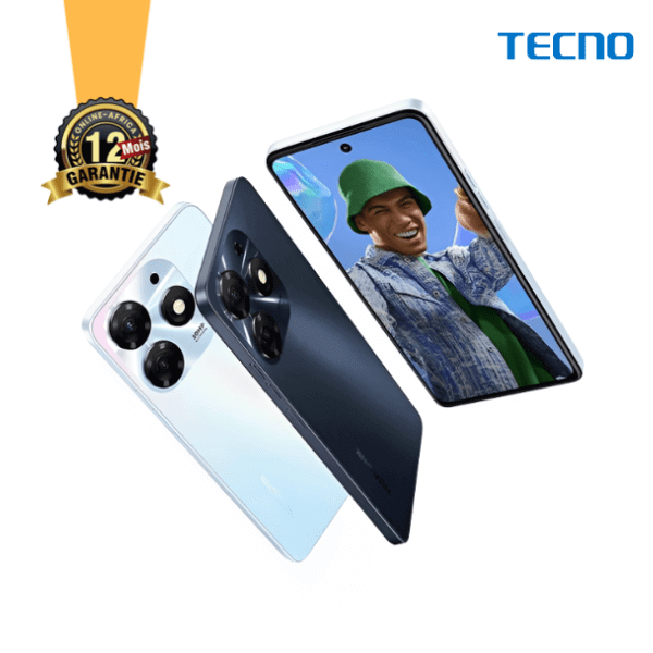 Tecno Spark 10 (Ki5q) - 128+8Go RAM - 6.56" - 50+2+2MP - 5000mAh - Garantie 12 Mois – Image 2