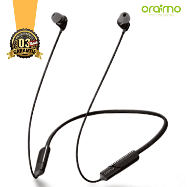 Ecouteurs Bluetooth Oraimo OEB-E30D - 12h d'Autonomie - Garantie: 3 mois
