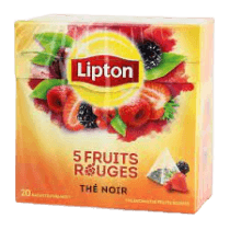 Thé Lipton Noir Fruits Rouges - 25 sachets