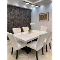 Salle a Manger - 6 Places avec Table en Marbre