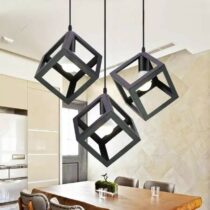 Suspension Luminaire à 3 Lampes Design 3D - Lampe de Plafond
