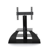 Meuble TV DELTA - Jusqu'à 55'' - ROCKSTAR K - 1711-110-S - Verre/Fer